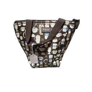 Thirty-One Coffee Cup Pattern Tote